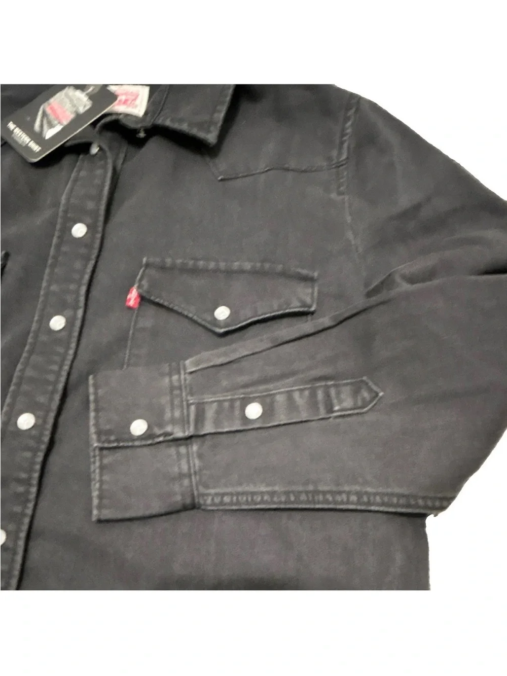 Levi's Black Long-Sleeve Western Snap Shirt